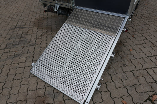 eine Seite abgeklappt