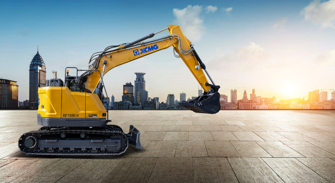 XCMG XE155E CR Mono- + Verstellausleger