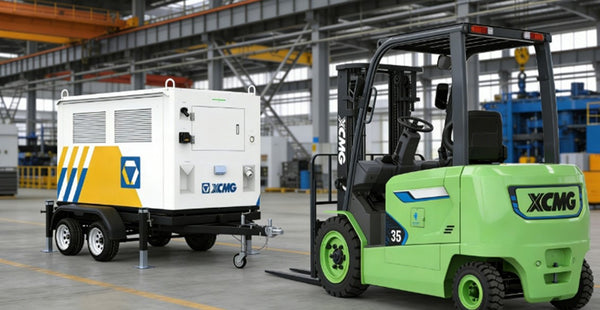XCMG mobiler Batteriespeicher zur Aufladung eines Elektrostaplers