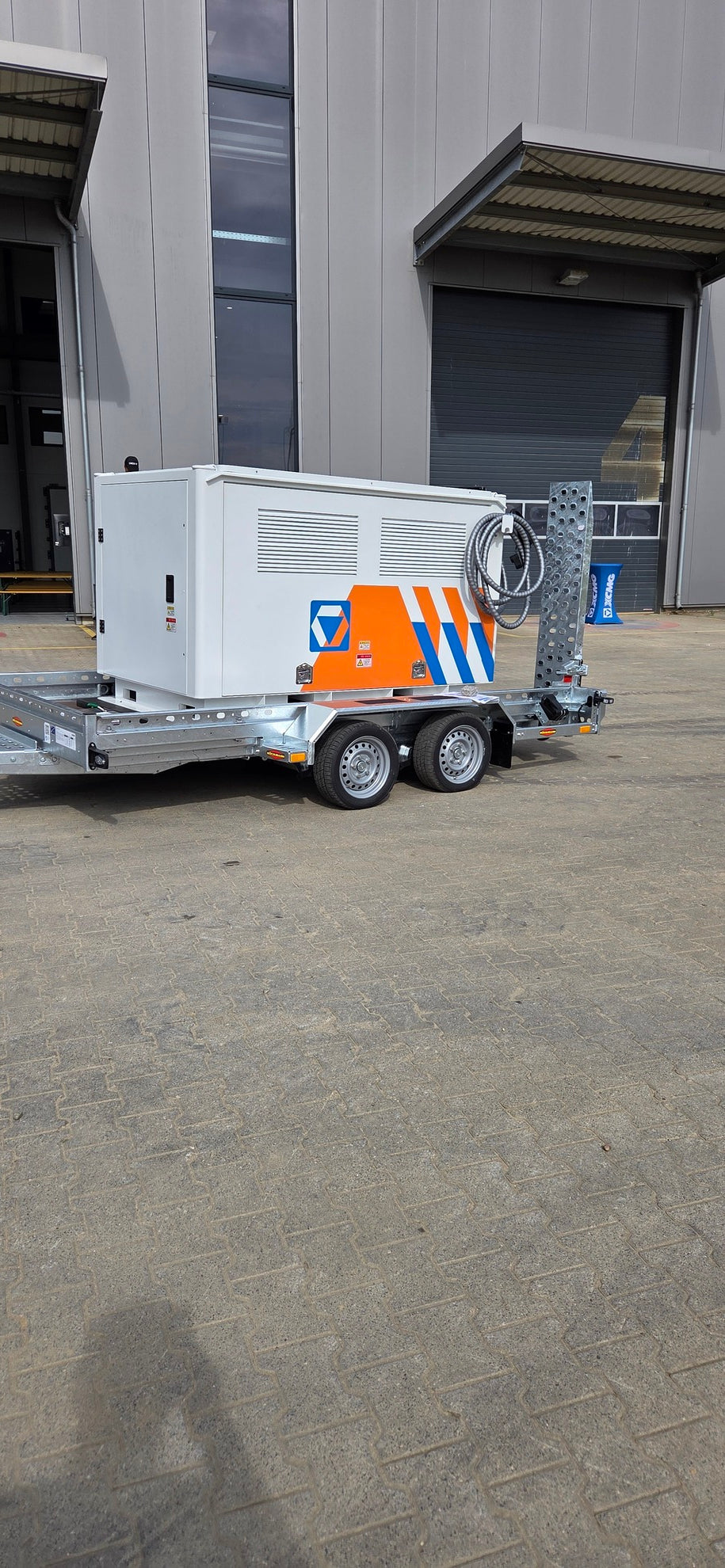 Transportanhänger des XCMG BESS 200 kWh für einen flexiblen Standortwechsel
