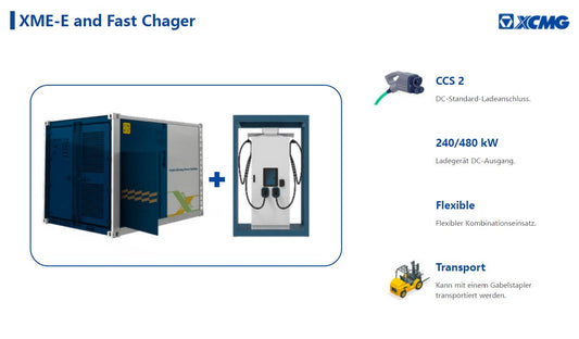 XCMG XME-E Batteriespeicher mit DC-Schnellladesystem
